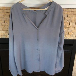 Airspace| Blue Button-up Blouse